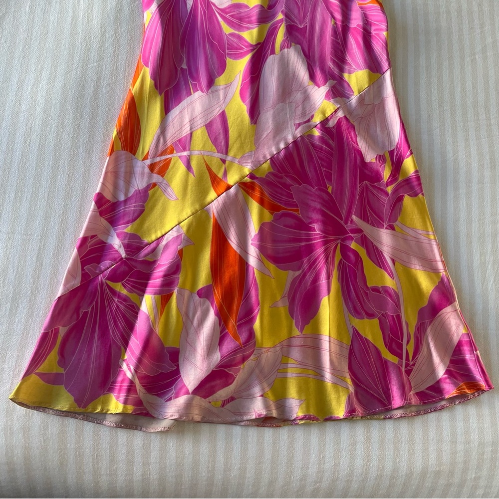 Retrofete Keaton Botanical Floral Silk Strapless Gown Maxi Dress - Picture 12 of 15